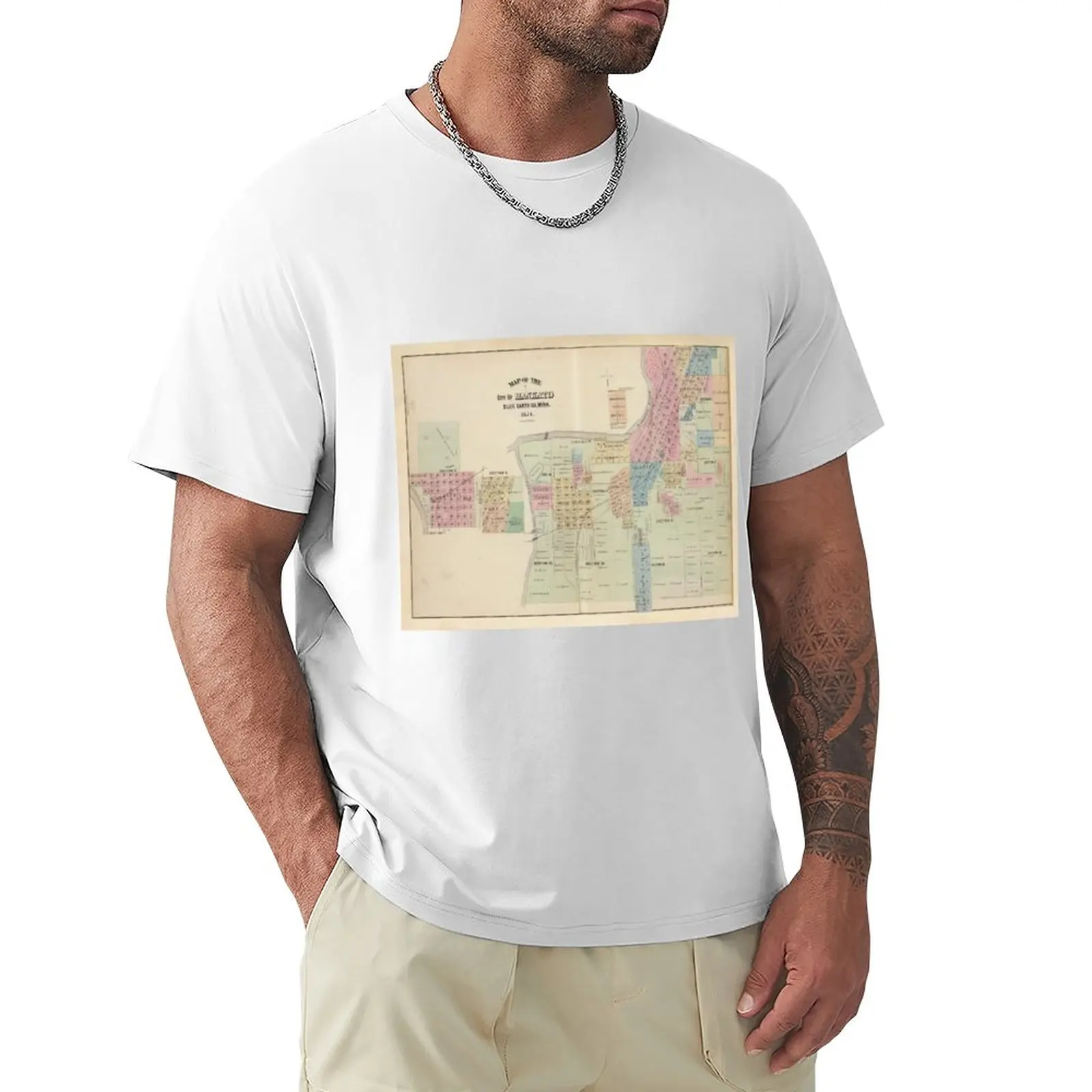 Old Mankato MN Map (1874) Vintage Key City Minnesota Street Atlas T-Shirt anime quick drying clothes for men