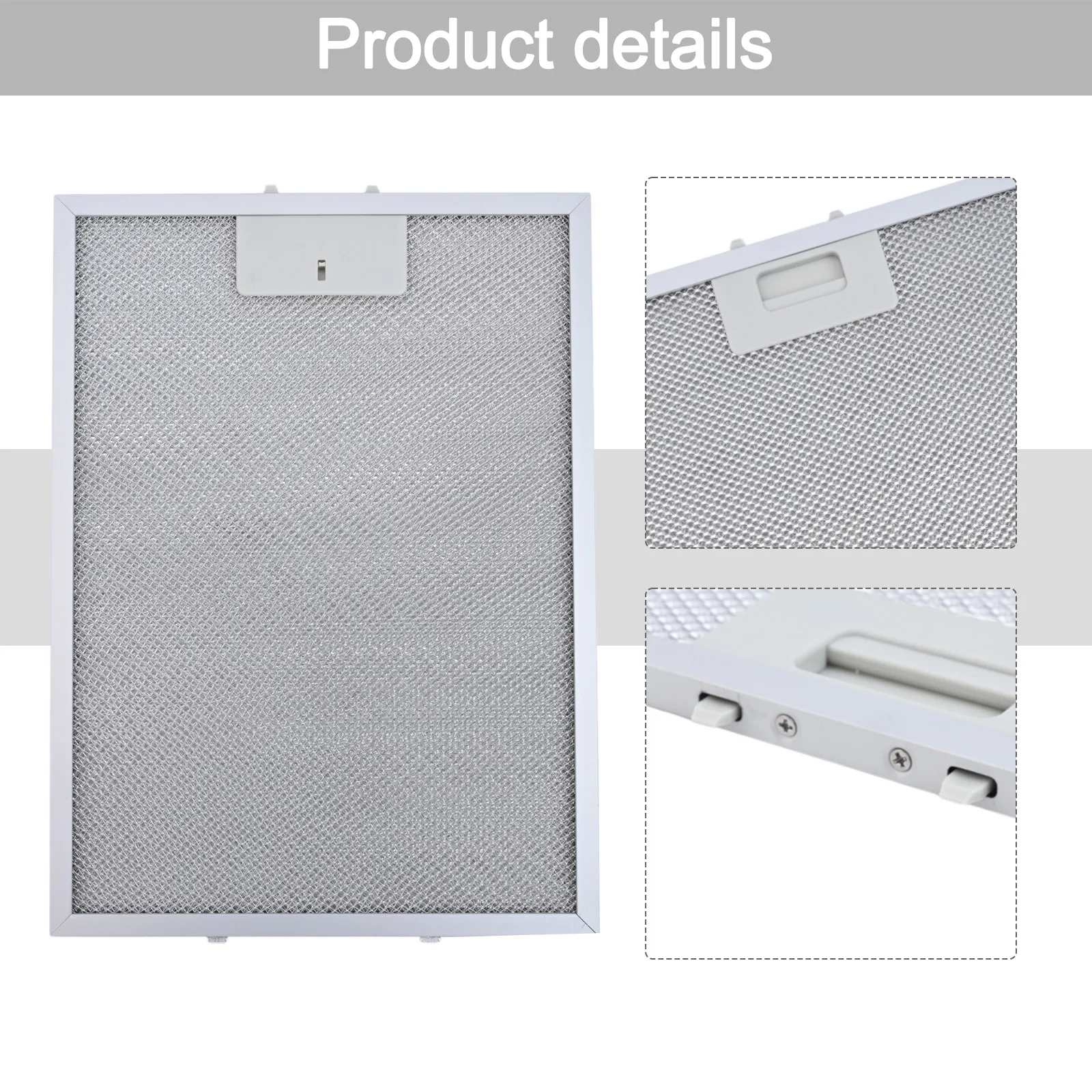 1/2pcs 370x270mm Cooker Hood Filter Replacement Range Hood Grease Filter Aluminum Mesh Filter Fit For Range Hoods