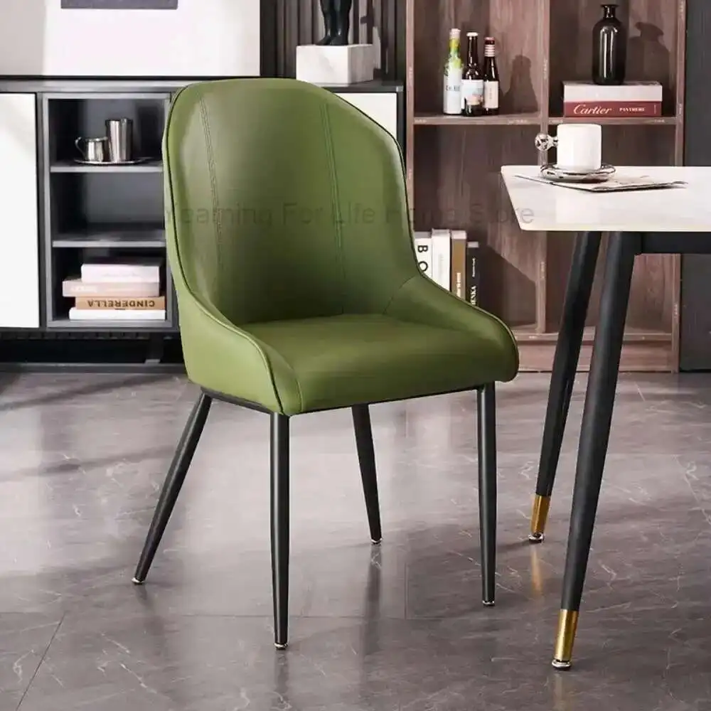 Beautiful Vintage Dining Chairs Ultralight Trendy Home Chair Italian High End Linen Chaises Sillas Para Comedor Home Furniture