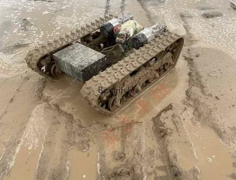 D176 Double Motor Remote Control Track Chassis Small Ivy Orchard Modification Wire Saw Cutting