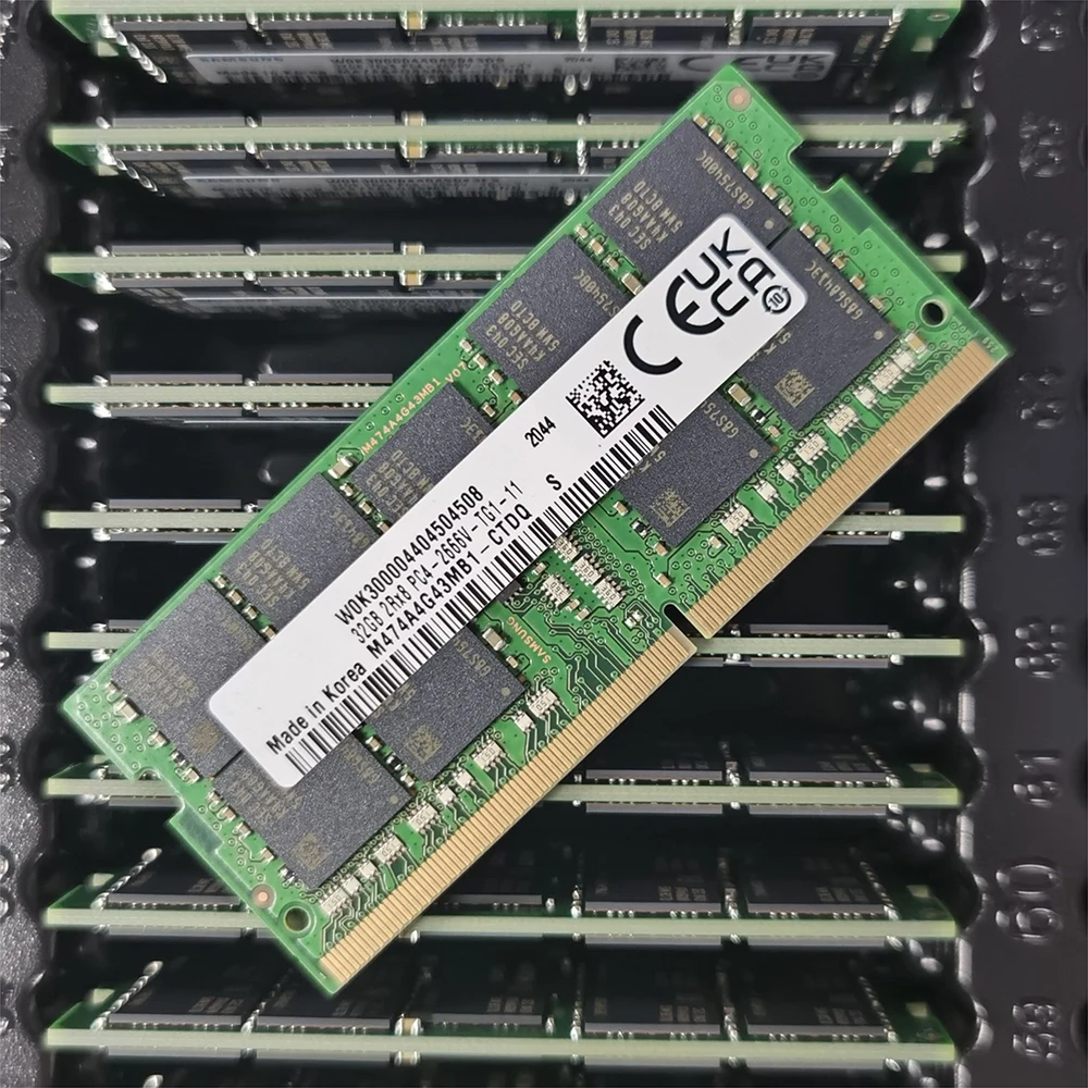 1 Pcs 32GB NAS DS3018xs DS3617 DS2419 DS1621+ 32G DDR4 2666 PC4-2666V 2RX8 ECC UDIMM Storage Memory For Synology