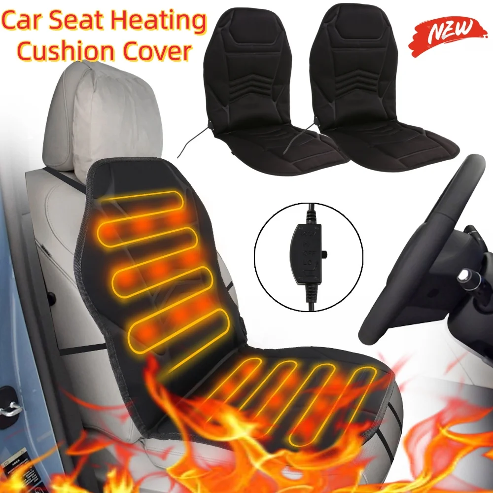 

Зимний чехол на автомобильное сиденье с подогревом, 12 В, грелка, подушка для автомобильного сиденья, авто, универсальная защита для автомобильного сиденья, набор накладок