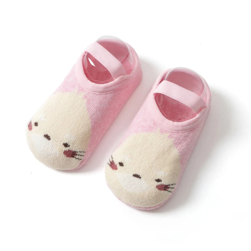 Baby Girls Boys Cute Cartoon Non-slip Cotton Toddler Floor Socks Newborns Animal Pattern First Toddler Shoes