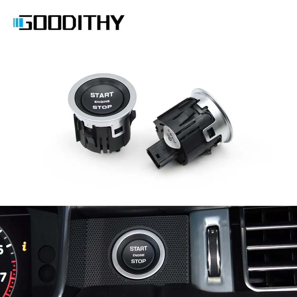 Car Original Black Ignition Start Stop Engine Button Switch Assembly For Landrover Range Rover Sport EVOQUE Discovery LR094038