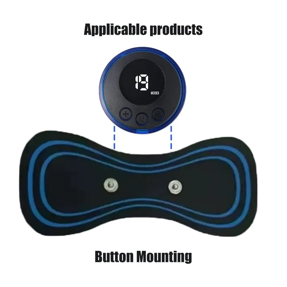 EMS الرقبة نقالة التصحيح الظهر مدلك ملصق تحفيز العضلات نبض بقع اللياقة البدنية تدليك الرقبة الجسم لتخفيف الآلام