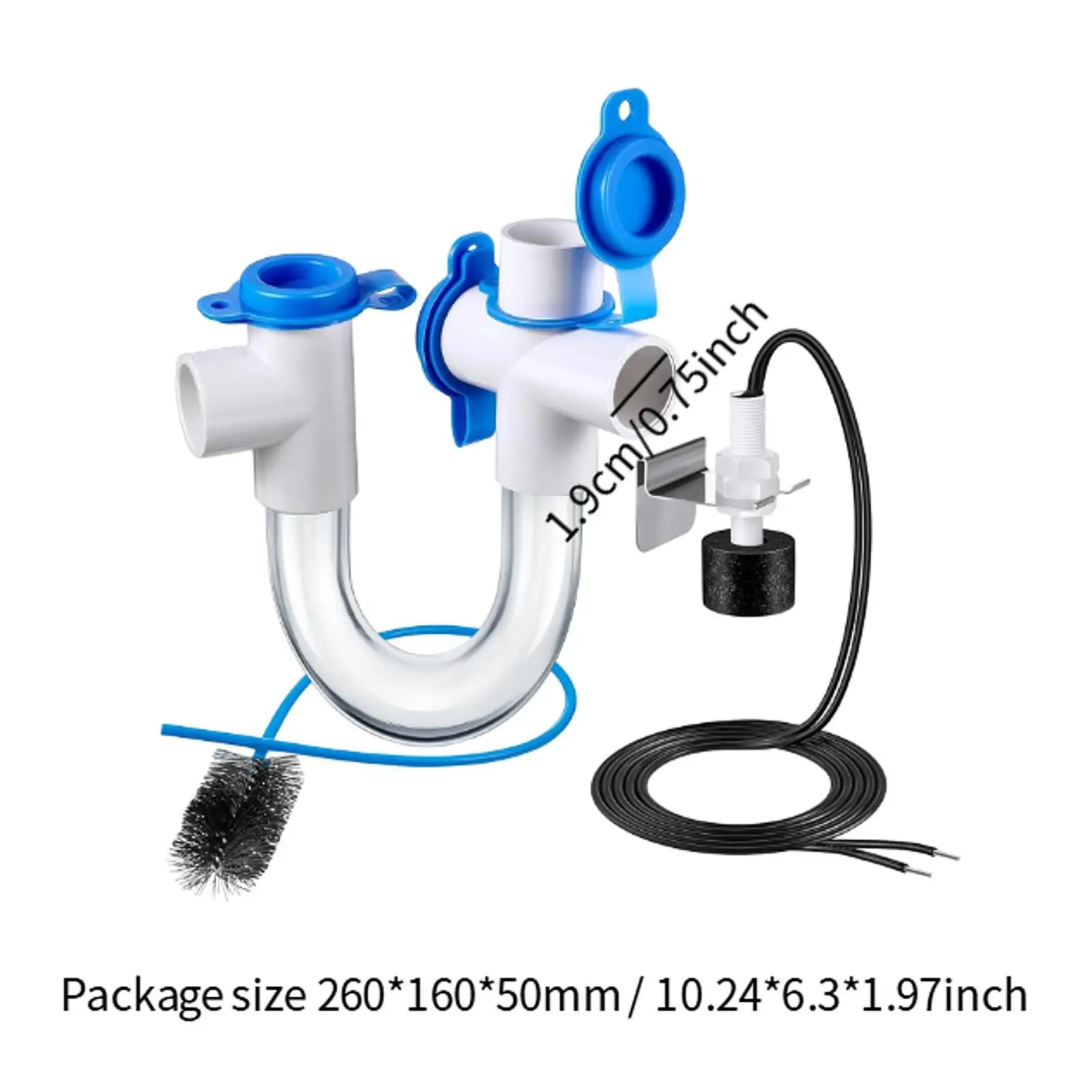 Piège à condensats avec brosse de nettoyage pour drain efficacement le dortoir à condensats