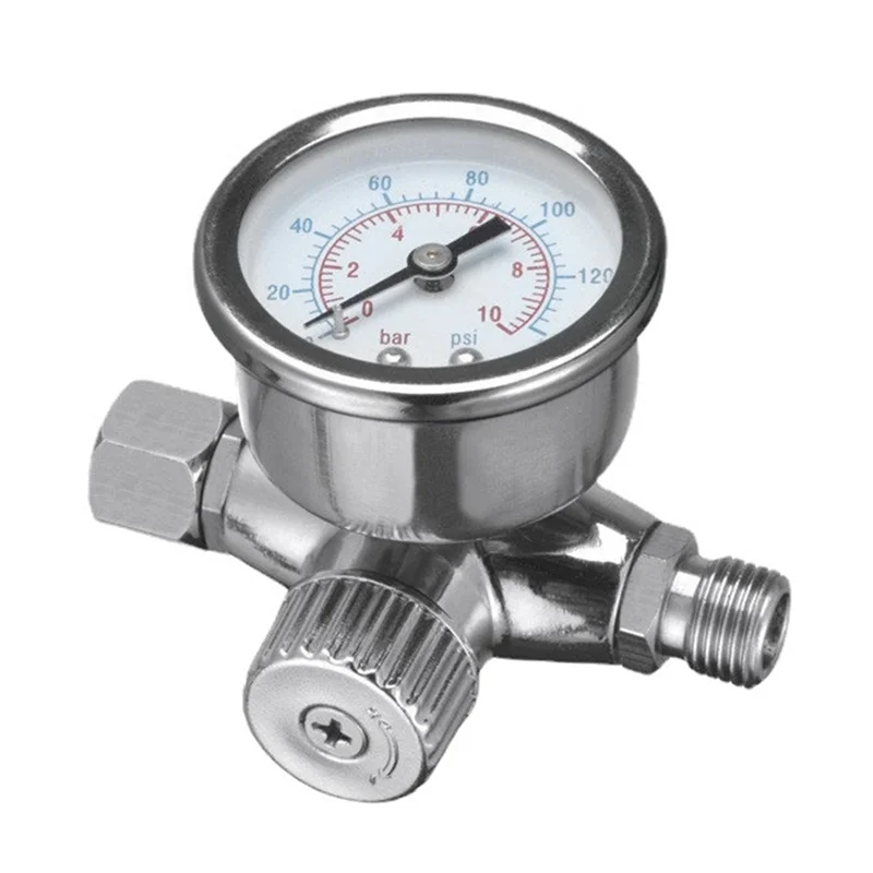 

YLS-Pressure Regulator Pressure Gauge Premium Spray Tools Air Regulator With Gauge Replacement 1/4 Inch Air Inlet Regulator