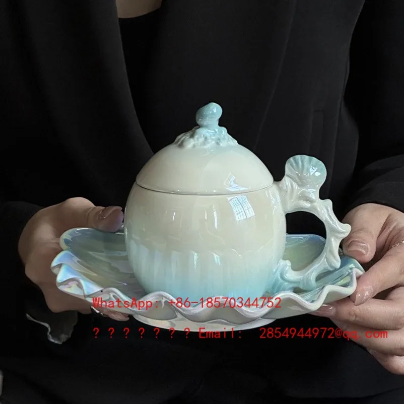 

Набор кофейных чашек и блюдец Dream Blue из керамики, изысканная новая модель класса люкс