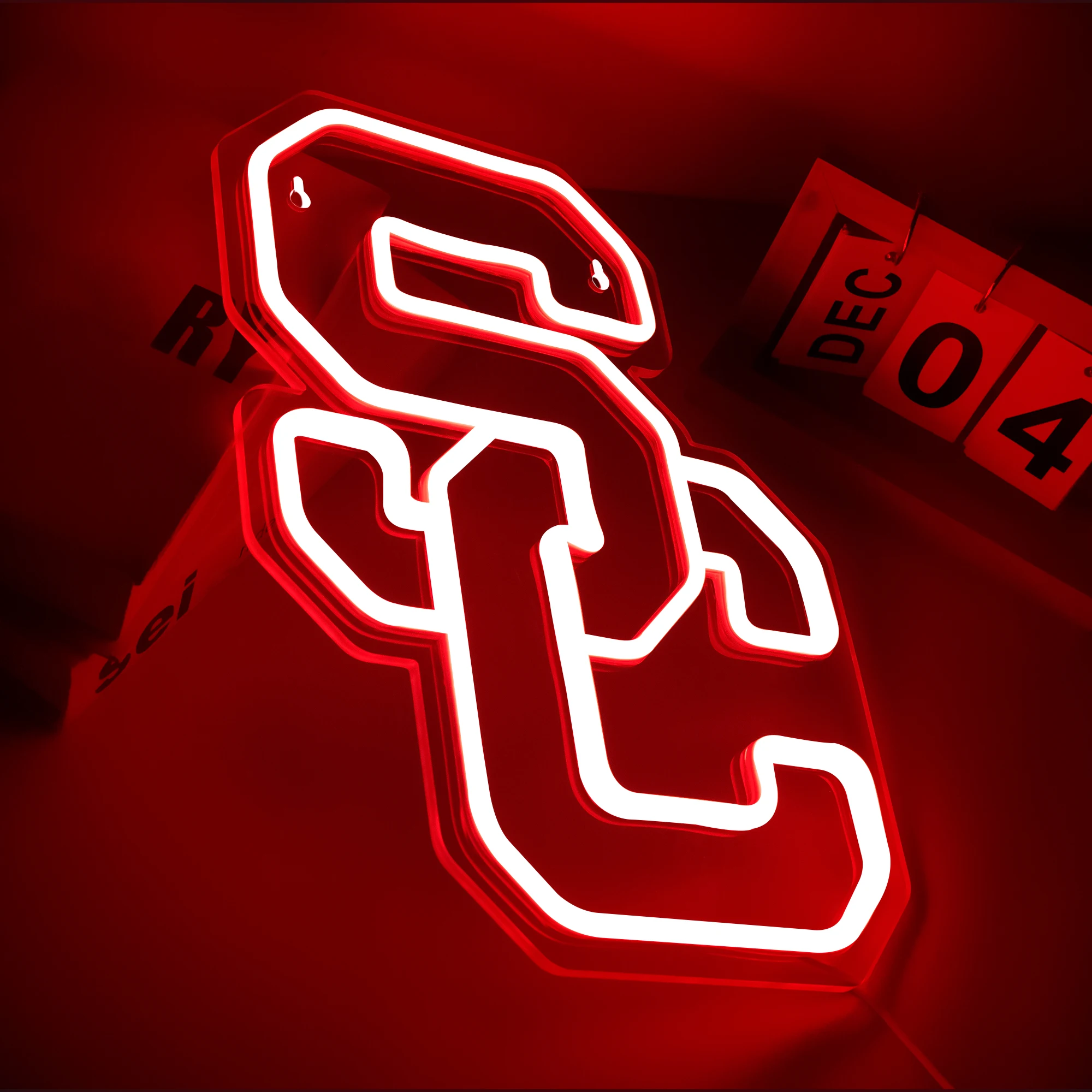 University Neon Sign College Neon LED Sign University Football Team Logo City Name Sign for Room Dorm Decor for College Students