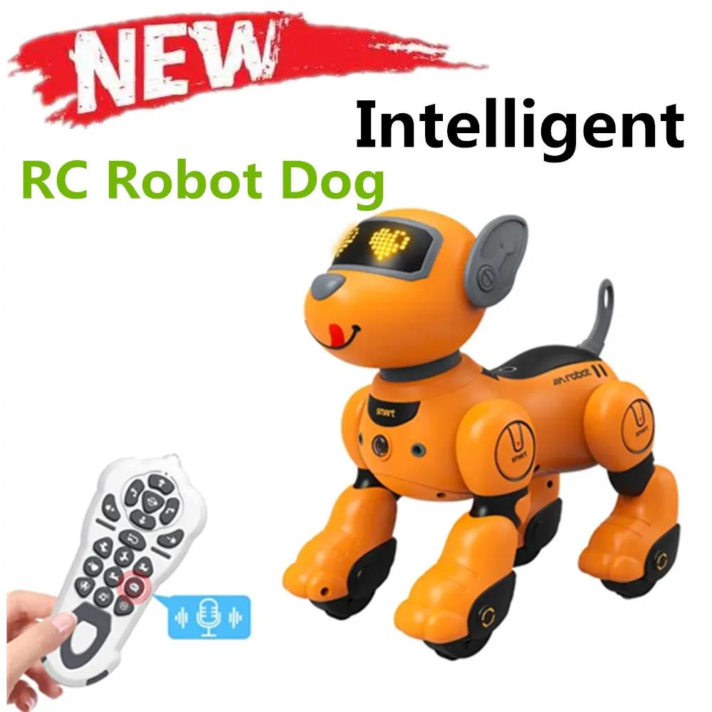 

Electric Pet Robot Dog Stunt Walking Dancing Intelligent Touch Sensitive Interaction Children's Toys Orange Pink Black