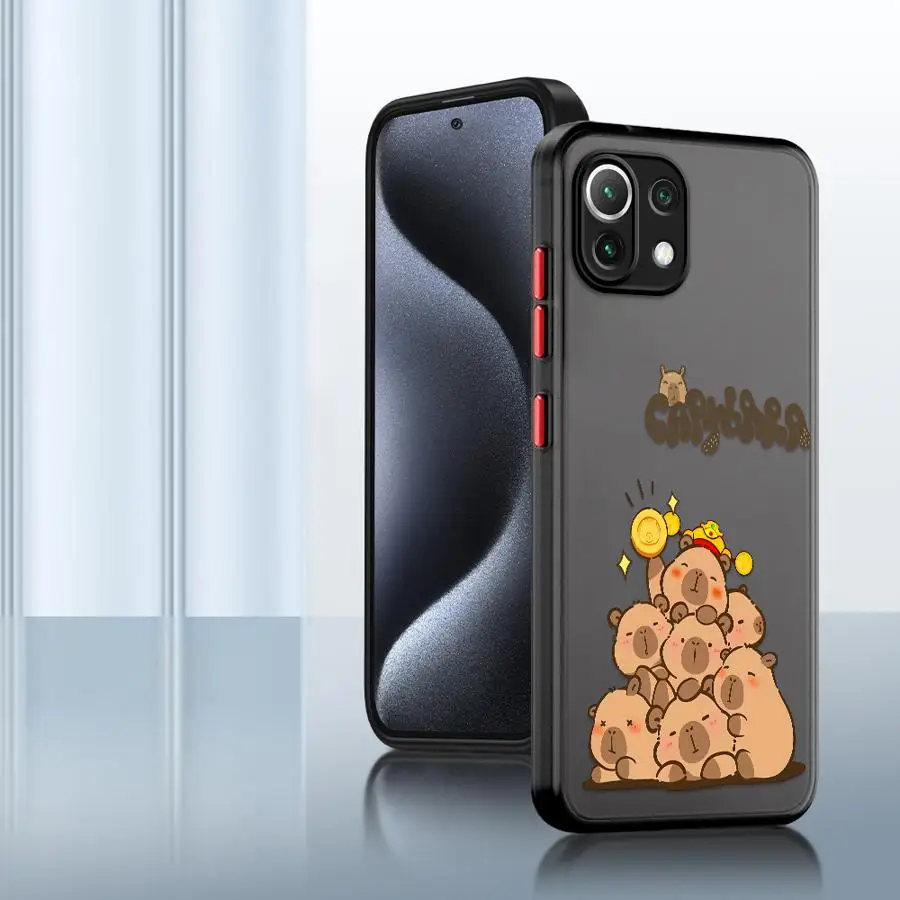 Casing Ponsel untuk Xiaomi Mi 11 Lite 11T 12X 12T 11T Pro Sampul Lembut Caypabara Bahagia Lucu