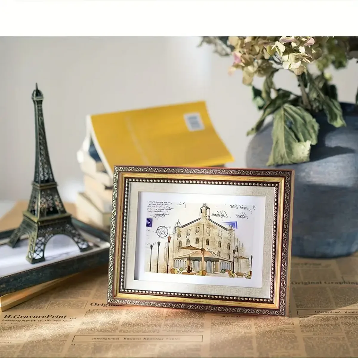 Bingkai Foto Kayu Retro Nostal - Bamboo Photo Frame ulasan dan harga