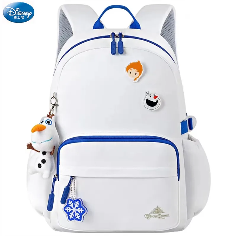 Disney-mochilas escolares de Frozen para niñas, mochila ortopédica informal de gran capacidad para estudiantes de primaria, regalos superligeros