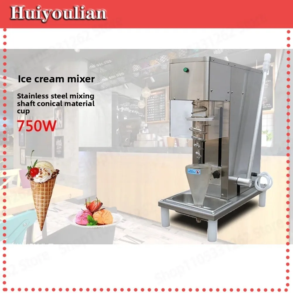 Commercial Frozen Yogurt Ice Cream Blender Mixer Machine Stainless Steel Countertop for Fruit Milkshake Smoothie