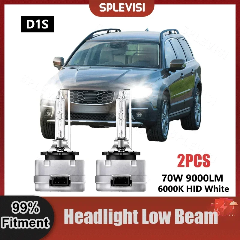 

Replace D1S Xenon Light Bulbs 6000K HID White 9000LM 70W/Pair For Volvo S80 XC70 XC60 XC90 Car Headlight Xenon Lamp Bulbs