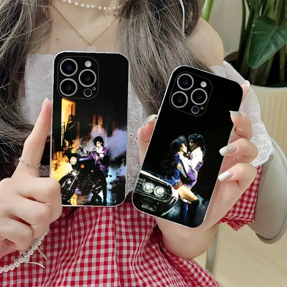 

Singer P-Prince Phone Case For iPhone 16,15,14,13,12,11 Plus,Pro,Max,XR,XS,Plus,E,SE4,Mini Transparent Soft Cover