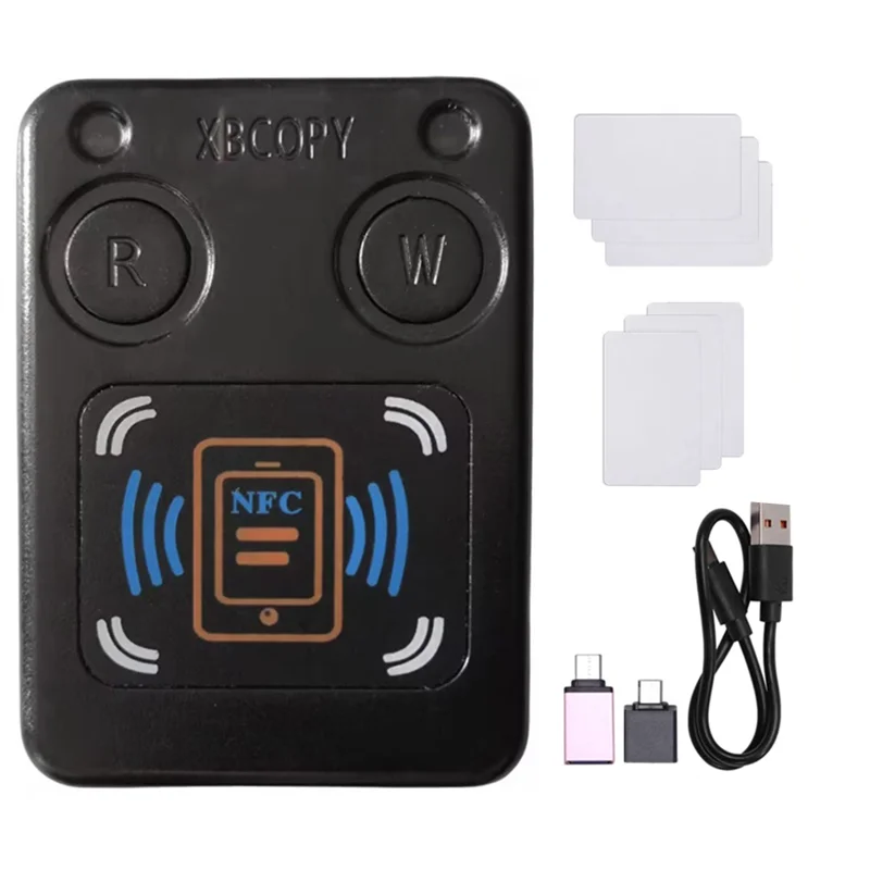 SQPP-NFC قارئ بطاقات الشريحة الذكية RFID ناسخة + 3XCUID/بطاقة UID IC 13.56Mhz ID 125K 250K 375K RFID رمز استنساخ الناسخ