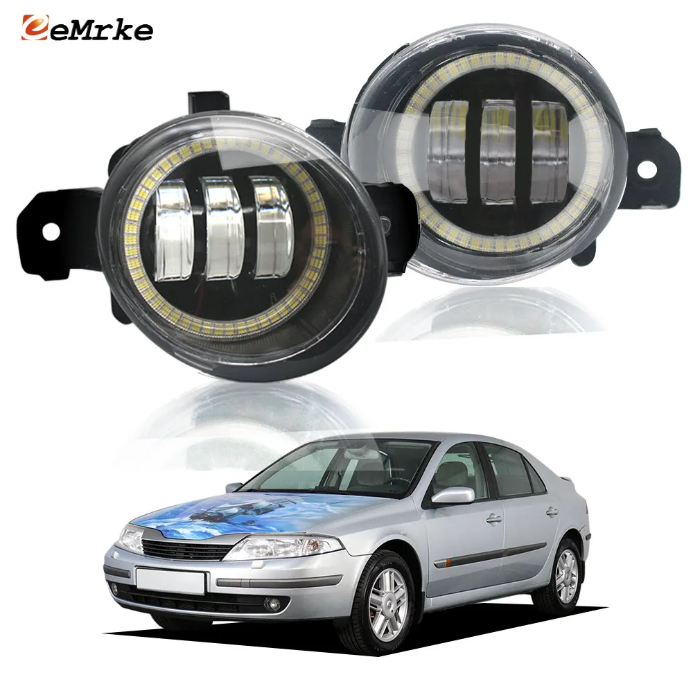 

Светодиодные противотуманные фары OEM-стиля с функцией Angel Eye DRL для Renault Laguna BG0/1 KG0/1 X74 2001-2005, передние противотуманные фары с галогеновыми лампами.