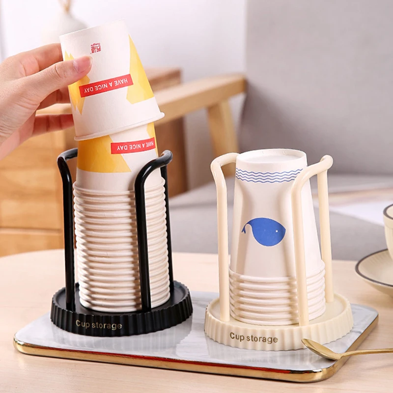 

Minimalist Paper Cup Holder, Household Disposable Cup Storage Rack, Multifunctional Desktop Coffee And Milk Tea Cup Storage Rack