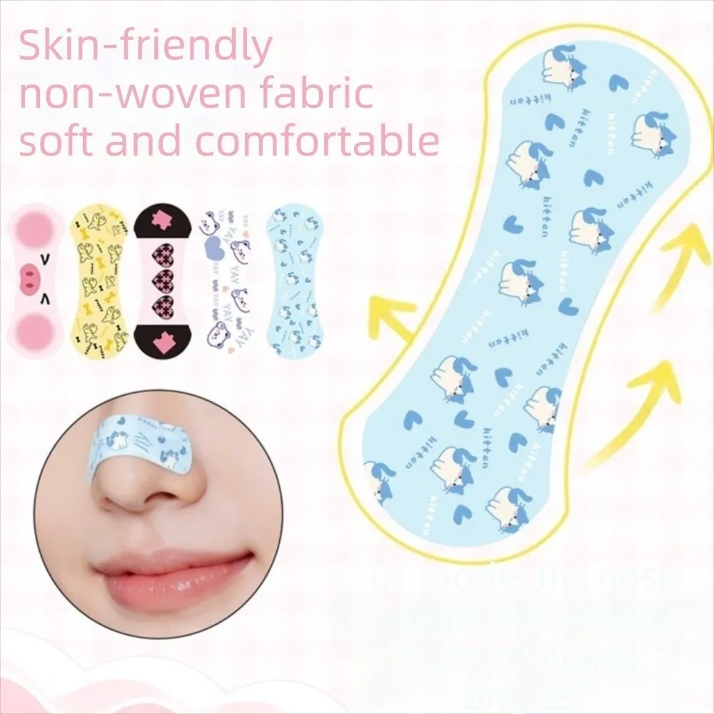 10/20/30/50Pcs Reusable Nose Shaping Stickers Cuttable Adjustable Nose Lift Strips Cute Design Elongated Exquisite Result