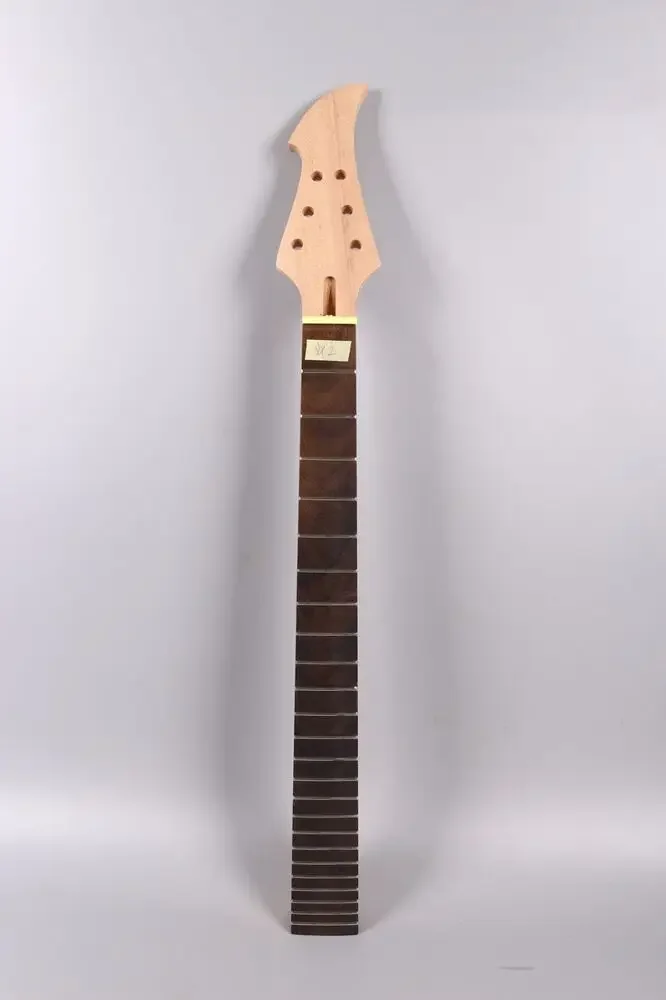 DIY Guitar Neck 25.5 Inch 24 Fret Rosewood Fretboard No Inlay Bolt on Style Fire Bird Head Truss Rod Adjust at Headstock