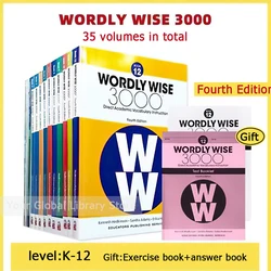 High quality Wordly Wise 3000 word color printing 35 books in total Level K-12 Complete Vocabulary Workbook with Answers