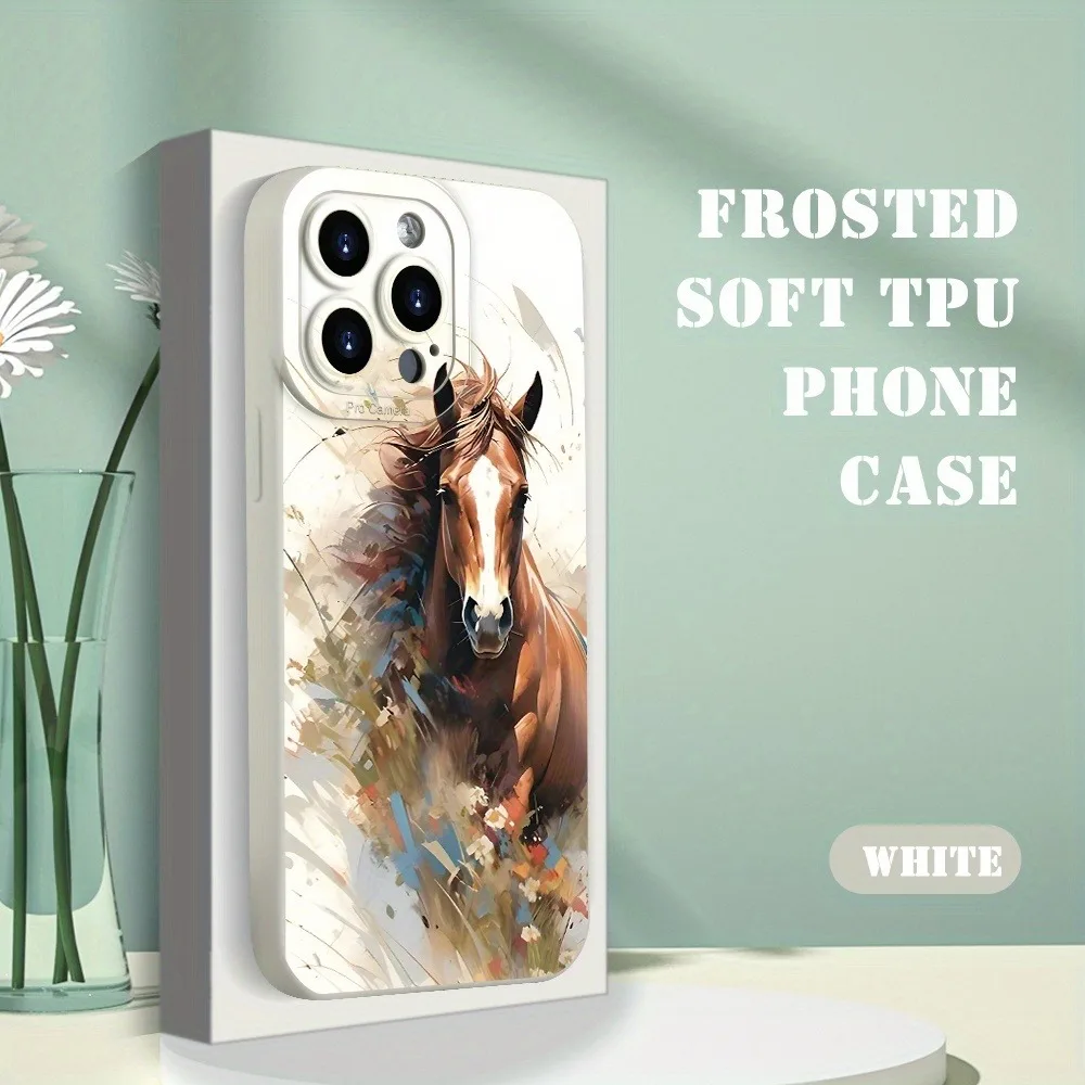 Funda de teléfono creativa Simple y hermosa caballo para Xiaomi Poco F7 fundas Poco F6 X6 M6 X5 X7 Pro Mi 11 Lite 14 15T 14T 13T 12T