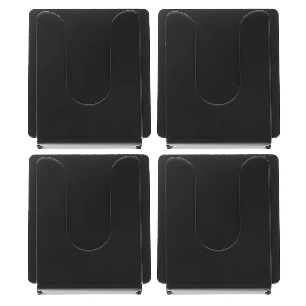 

4Pcs Car Radio Microphone Holder Black Metal Stable Mount Mic Hanger Clip Radio Office and Vehicle Microphone Bracket
