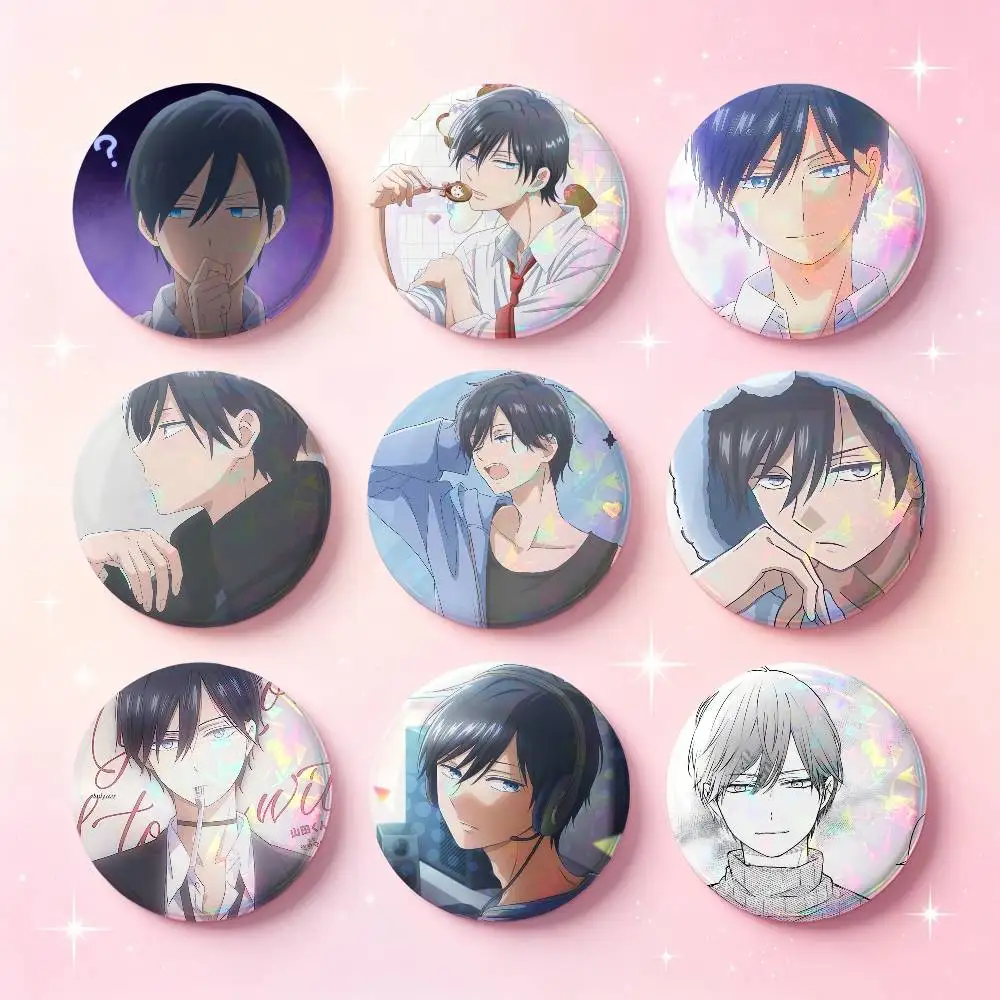 Akito Yamada Anime Figure Badges 25 32 44 58 75 Mm Round Cosplay Pin Bag Decor Fans Collect Friends Gifts Brooch Souvenir
