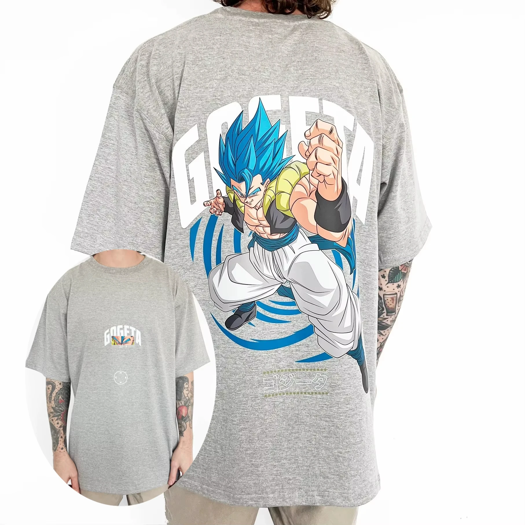 Anime Merchandise Store In Japan - 2026年新作ホットサマードラゴンボール2025正規ライセンスTシャツ - 孫悟空グラフィックオーバーサイズレトロTシャツ、ファンに快適な着心地