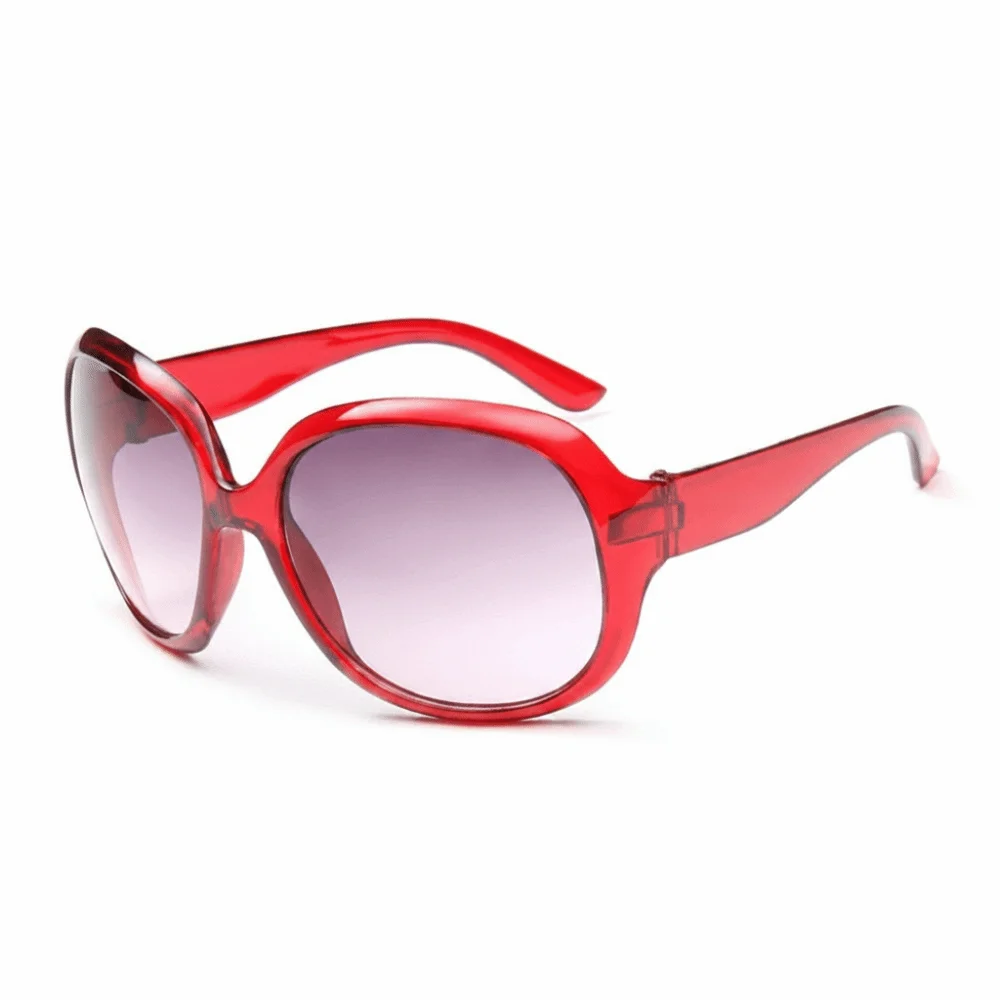 Gradient Lens Oversized Sunglasses Lightweight Elliptical Frame Round Sunglasses UV Protection Women Sunglasses for Women & Men