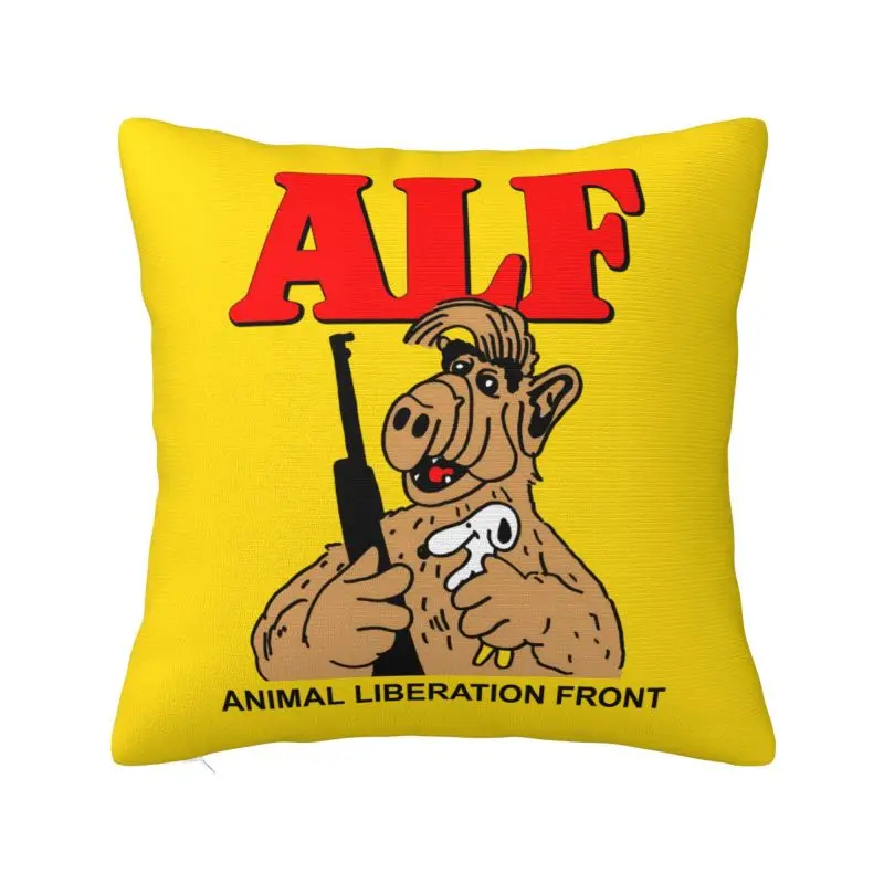 Alien Life Form ALF Throw Pillow Covers Home Decor Fashion Cushions Cover For Sofa Chair Square Polyester Pillowcase
