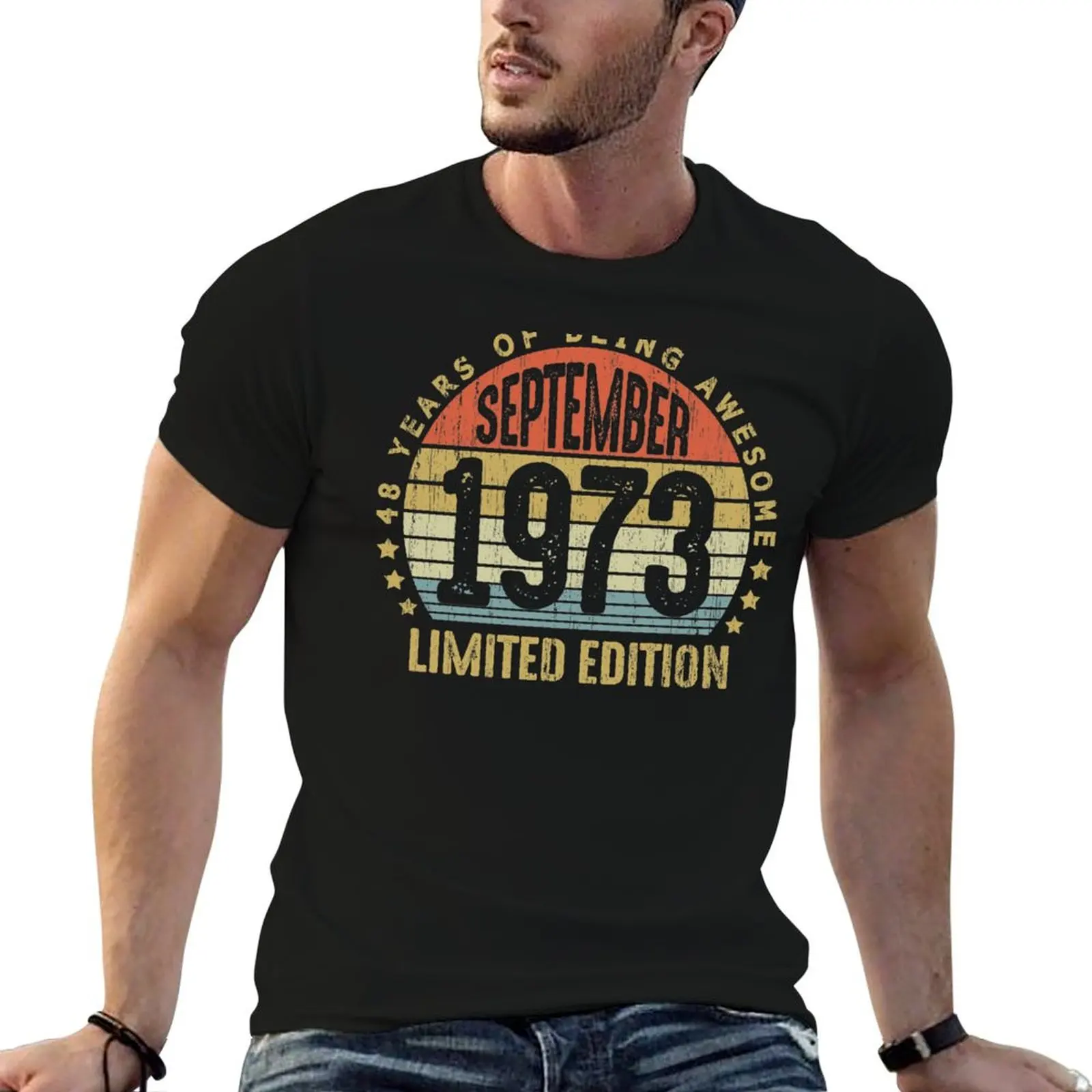 September 1973 48 Years Of Being Awesome Born in September 1973 48th Birthday Gift 48 Years Old T-Shirt
