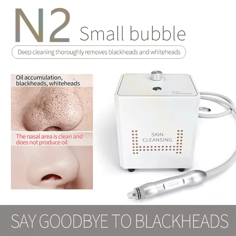 YTYINN2 جهاز تنظيف الفقاعات الصغيرة للرؤوس السوداء وحب الشباب، جهاز تجميل فقاعات الأكسجين، تنظيف الوجه وإدارة العناية #4