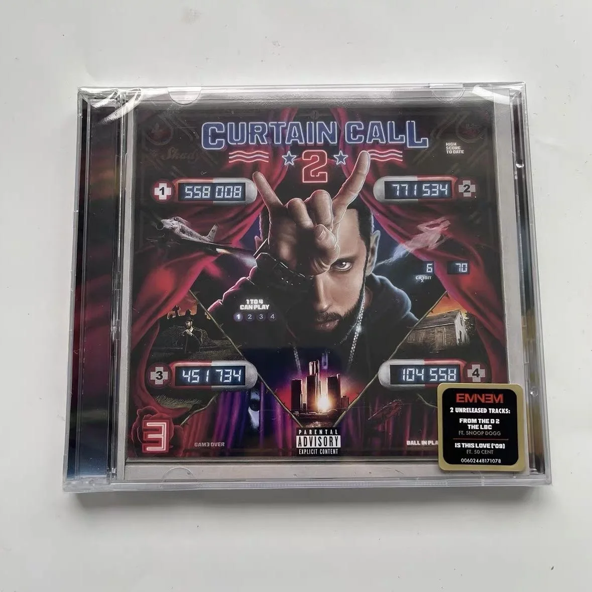 Classic Eminem Music CD Curtain Call 2 Album Compact Disc Cosplay CD Car Walkman Play Songs Party Music Collection Prop Gifts