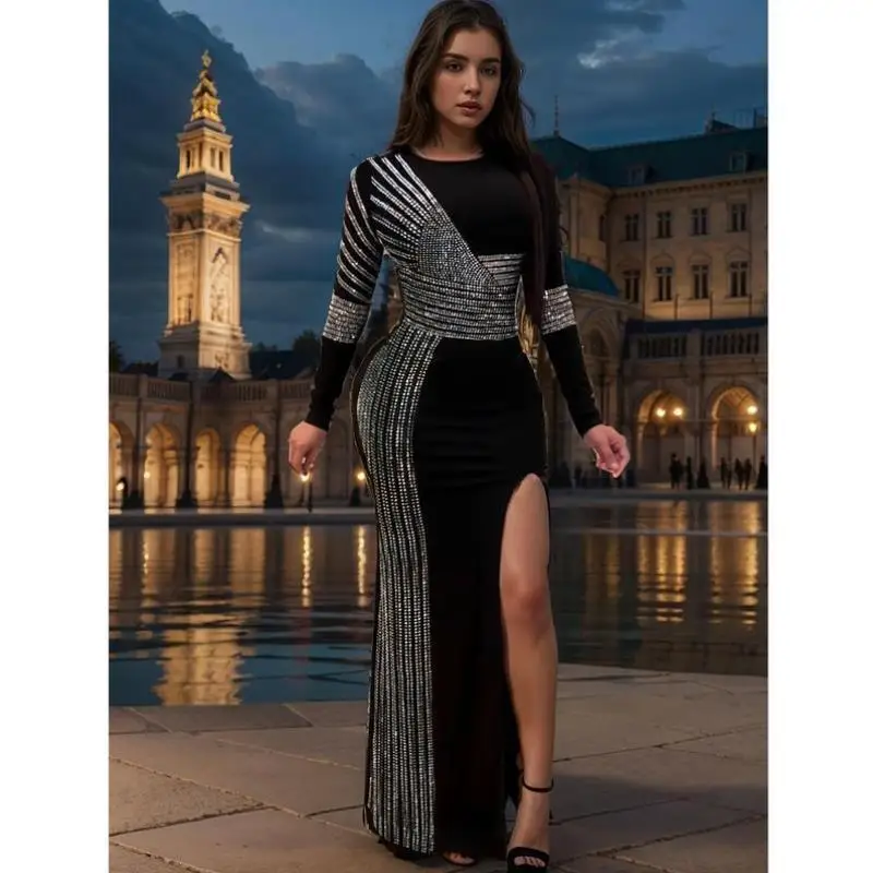 Superbe femme de chambre à eau diamant à fente haute Dr Ele Cleanfit H Version tissu en lin t-shirt quart Sve pour Ciwalk