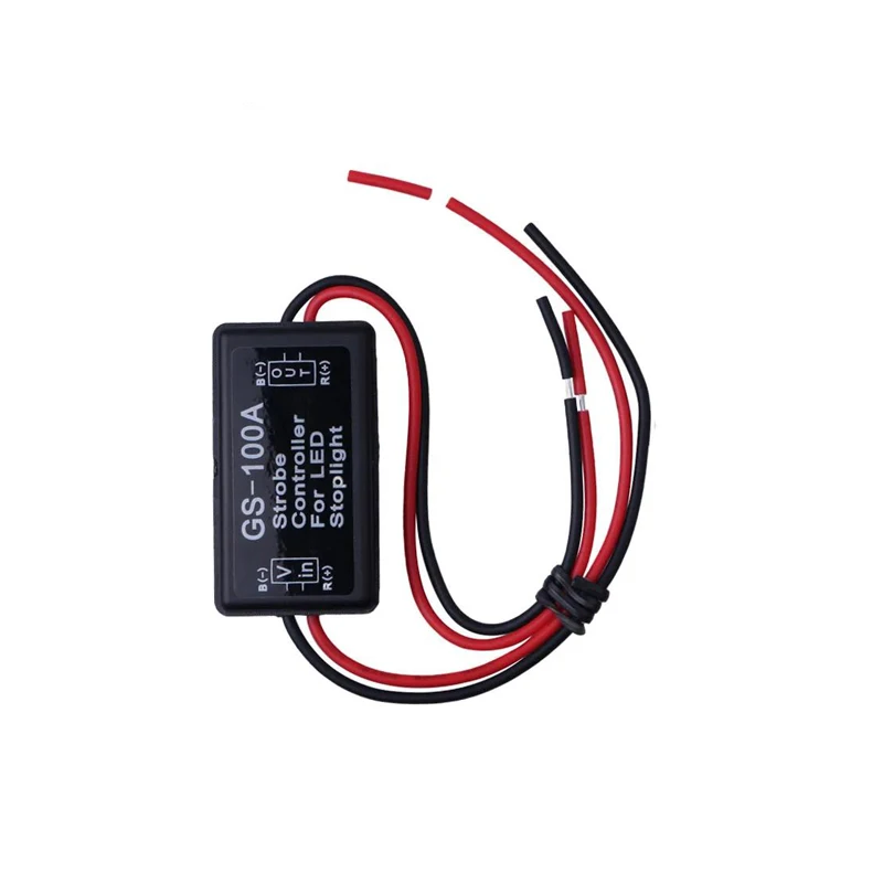 Flash Strobe Controller Brake Light Flasher Module GS-100A For Car LED Brake Stop Light Lamp 12V