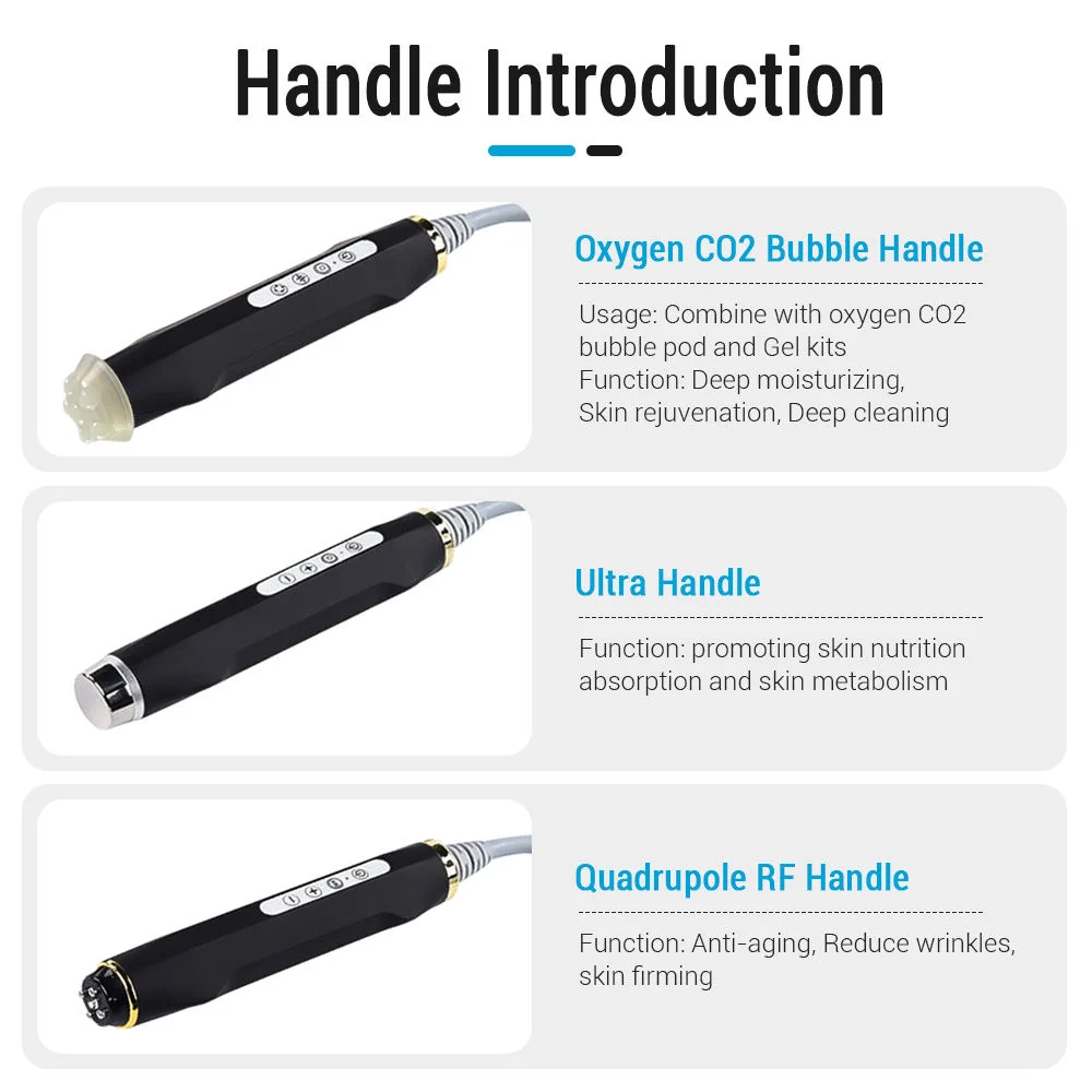 Professionale 3 in 1 Plus Ossigeno viso Detergente Co2 Ossigenazione Rimozione delle rughe Oxgan Macchina per il getto di bellezza del viso