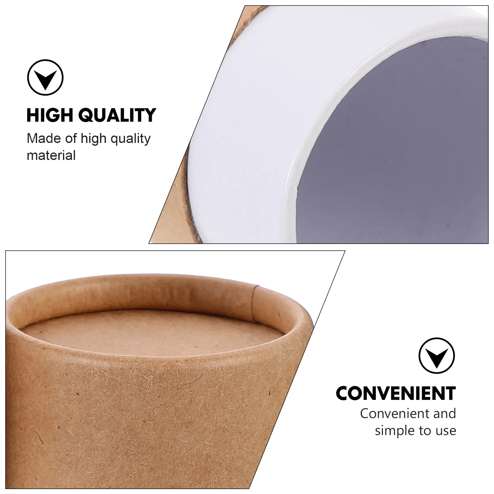 

10pcs Oil Bottle Packaging Boxes Brown Paper Cylinder Gift Containers Eco-Friendly Storage Cans For Essential Oils Tea Incense