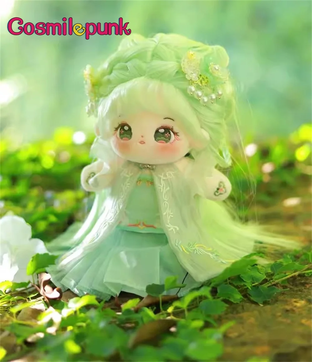 

Original Biling Lolita Green Soft Silk Wig Girl Plush 28cm Doll Body Toy Clothes Skirt Game Cosplay Bag Accessories Cute XLM