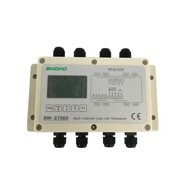 Weight Force measuring six  mV channel input Smowo RW-ST06D Modbus digital signal transducer RS485/RS232  for load cell