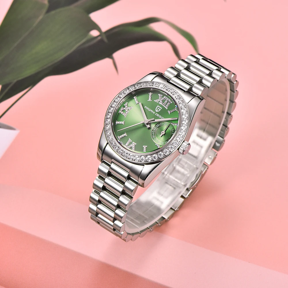 PAGANI DESIGN New Women's Quartz Watch Original Japan TMI VH65 Movement Sapphire Stainless Steel 50Bar Sport Clock Reloj Mujer - view 2
