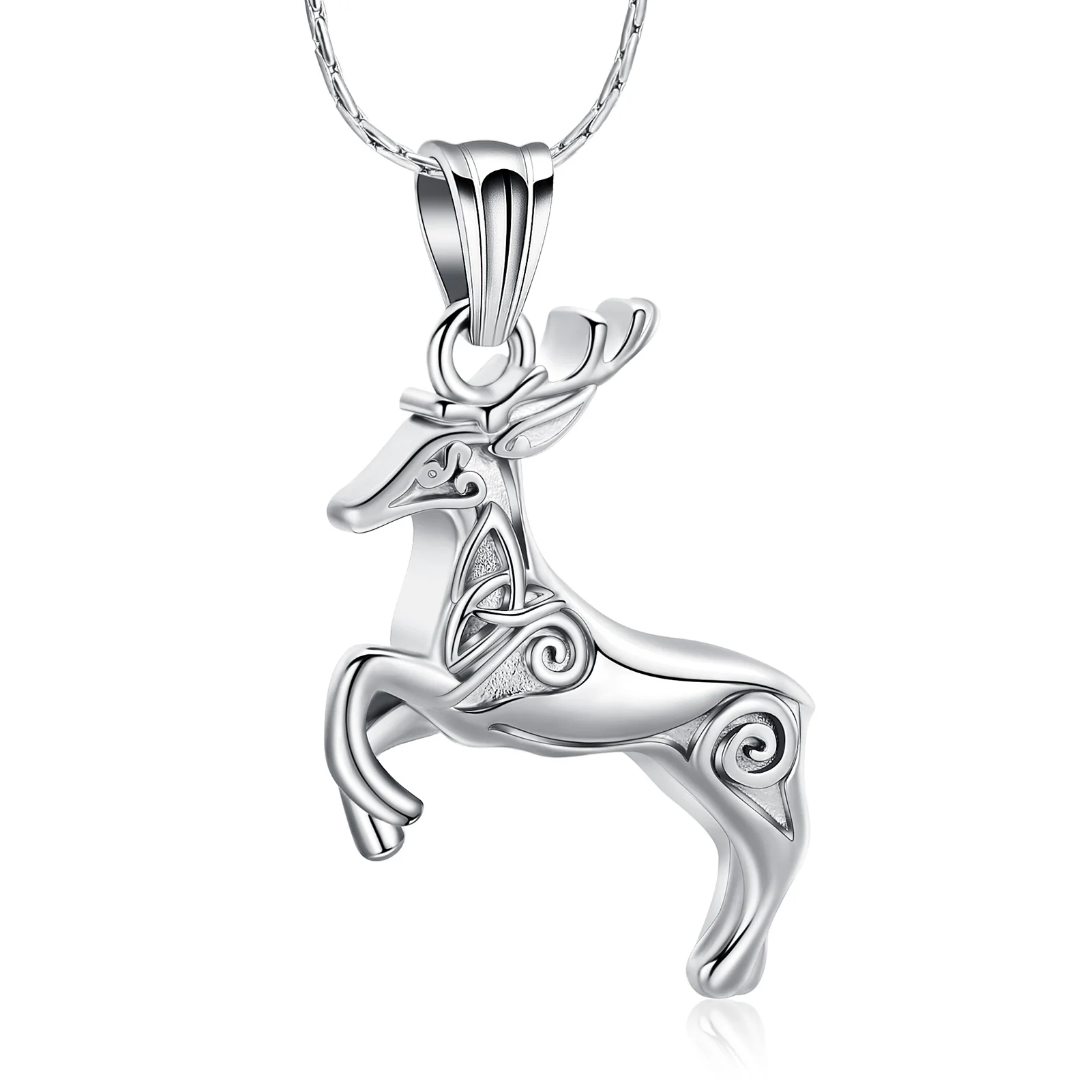 

Cremation Jewelry for Ashes Deer Memorial Urn Necklace Pendant Loved Ones Human Pet Ash Holder Keepsake Gift for Women Men