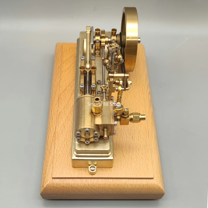 Modelo de motor Horizontal de Metal S10, modelo de motor de vapor de un solo cilindro, barco de vapor RC, modelo de potencia, juguete de experimento de física