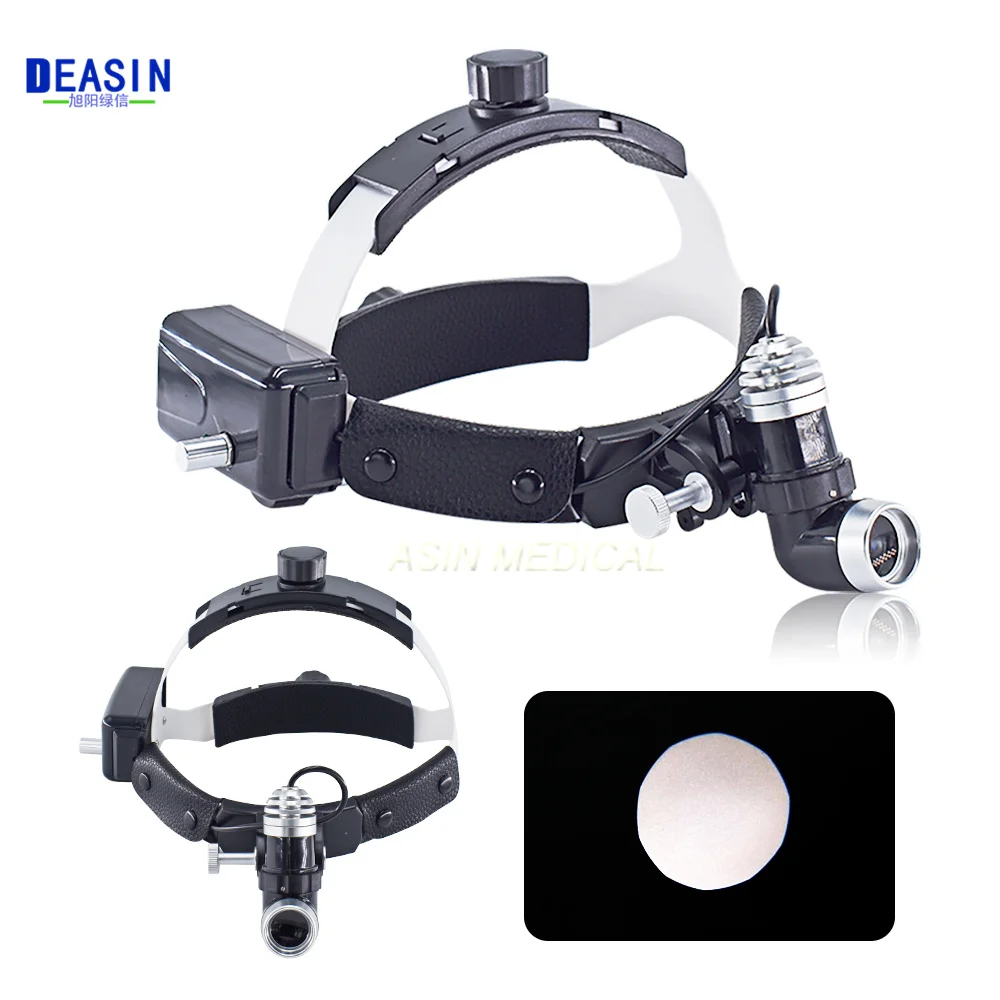 

Dental 5W LED Head Light Lamp For Binocular Loupes Brightness Spot Adjustable Headlamp Surgical Headlight Loup Dental Lab