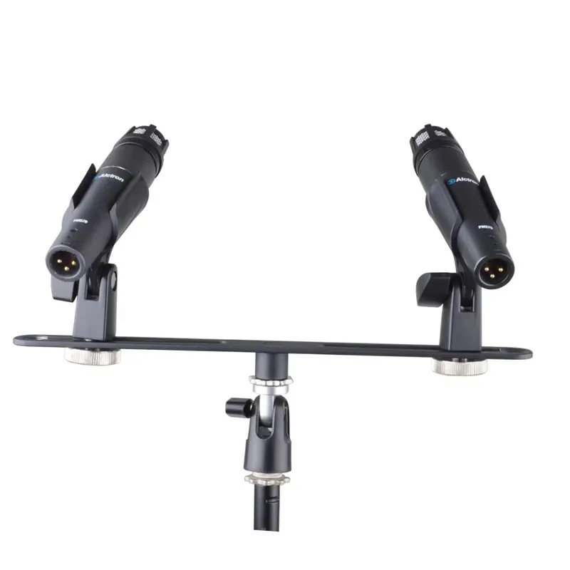 Original Alctron MAS020 Double Microphone Stand Stereo Recording Dual Microphone Stand