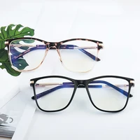 Gafas para mujer con montura completa TR90, gafas Retro de marca, lentes antiluz azul, gafas para miopía