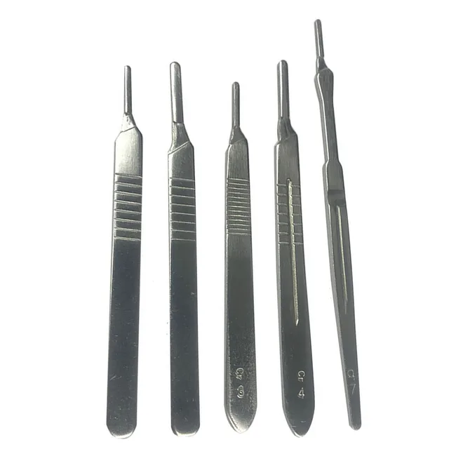 Wysokiej jakości uchwyt skalpela dentystycznego uchwyt noża chirurgicznego ze stali nierdzewnej narzędzia do implantów jamy ustnej materiał dentystyczny 3 #   4 # /7 #
