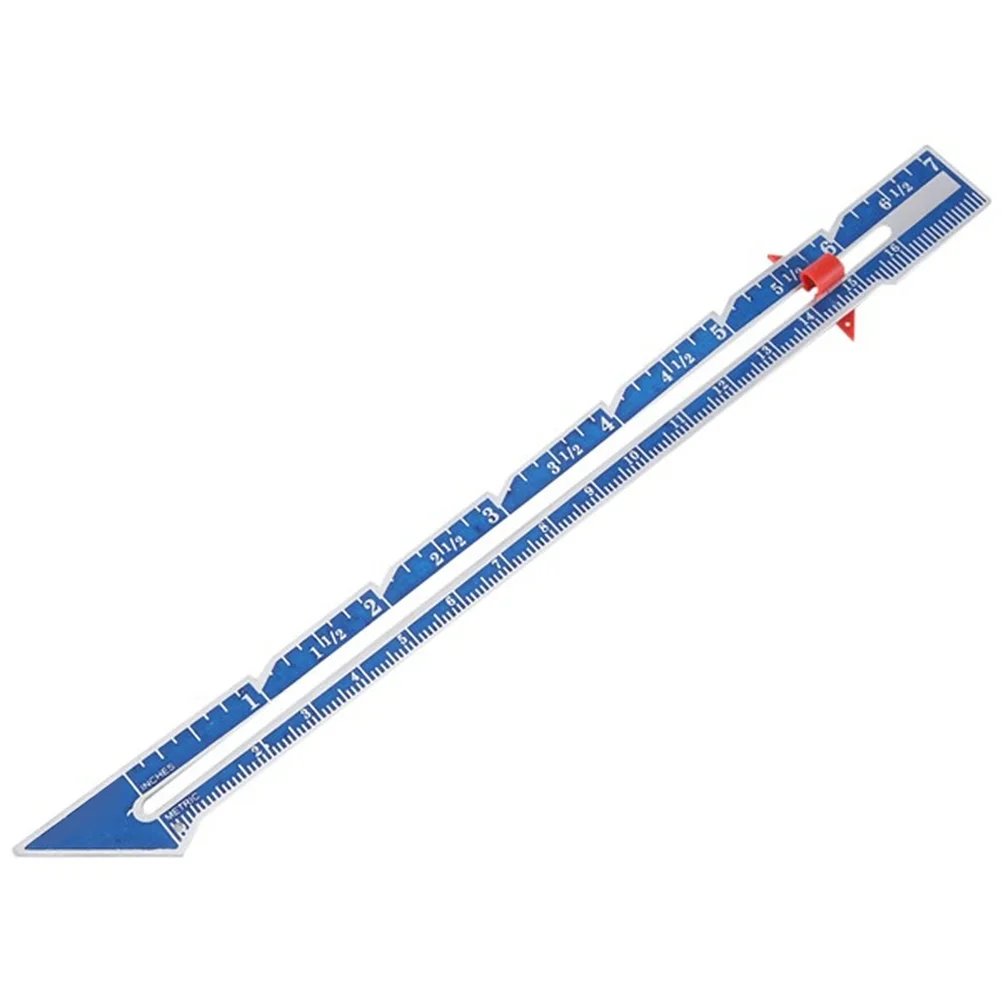 Sewing Tool Set 3 Piece Adjustable Sliding Gauge for Seam Allowance Hem Marking T Square and Buttonhole Spacing