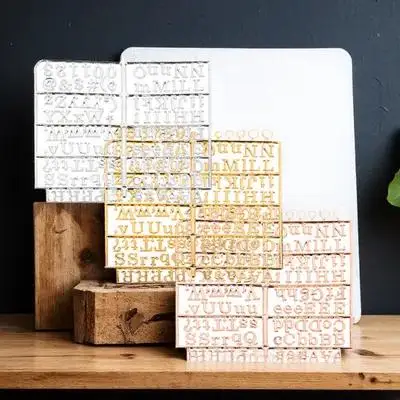 

3pcs Letter Board Set Plastic Letters Numbers Symbols Gold Silver Rose Gold Felt Message Boards Home Office Decor